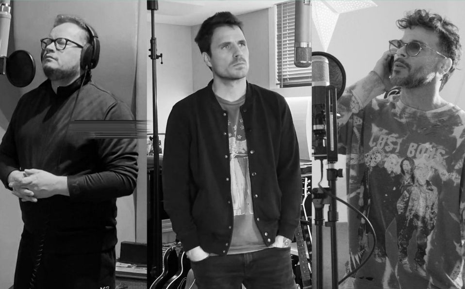 Leonel García, Dani Martín y Pedro Capó (Sony Music)