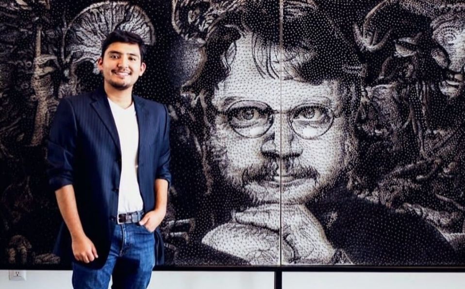 Omark Viech realizó su obra con la técnica de hilorama (Cortesía)
